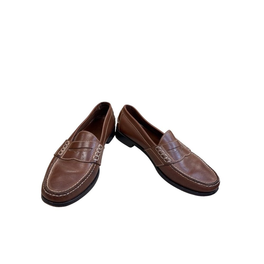 Cole Haan Mens Brown Leather Slip-On Loafers Size 10D SKU 8215 - Picture 1 of 11
